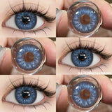 New 1pair Natural Color Contact Lenses for Eyes Blue Lenses Gray Pupils Lens Brown Lense Yearly Cosmetic Green Contacts