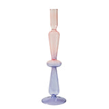Lilac Glass Candlesticks Candle Holders Wedding Table Centerpieces Nordic Home Decoration Christmas Gift Glass Candle Holder