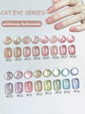 12ml 1-16pcs Autumn Nails New Clear Pink Glass Bead Moonlight Magnet Cat Eye Gel Nail Polish Whitening Nail Supplies