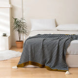 Nordic style office nap knitted blanket, leg blanket, spring and autumn thickened shawl, small  sofa blanket
