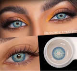Colored Contacts Lenses for Eyes Gray Pupils Fashion Blue Lenses Brown Makeup Contact Yearly Green Beautiful Pupil 2pcs