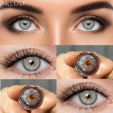 2PCS Contact Lenses for eyes Prescription Myopia yearly Dioptric Lens Siri-Series Cosmetic Color Lens Eye with degree
