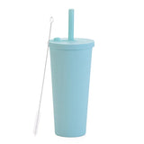700ml,Double-Layer Straw Cup/MUG,Drinkware,Environmentally Friendly Plastic,Large Diameter,Transparent Milk Tea Cup,Holiday Gift