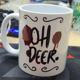 Alastors Ceramic Mug oh deer Hazbined Coffee Water Cup Anime Cartoon Originals Cups Hotels Creative Kawaii Fans Birthday Gift