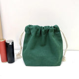 5Pcs Color Drawstring Pouches Portable Gift Blank Bags For DIY Cotton Hemp Bags Jewelry Display Packaging Storage