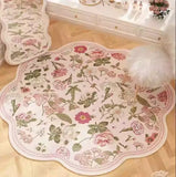 Sweet Irregular Bedroom Bedside Carpet Small Fresh Style Living Room Rugs Creative Fashion Dressing Table Floor Mats Alfombra