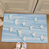 Seagull PVC Welcome Doormat Chic Cartoon Birds Cuttable House Entrance Mat Carpet Anti Dust Pad Outdoor Aesthetic Home Decor