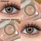 1 Pair  Contact Lenses for Eyes Color Eye Contacts Brown Gray Lens Beautiful Pupils for Makeup Yearly Use