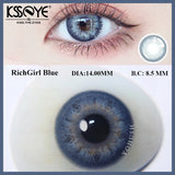 1pair RichGirl WildCat Eye Color Contact Lens Eye Color Cosmetic Contact Lenses Color Contact Lens