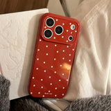 Korean Simple Full Screen Yellow Stars Pattern Phone Case For iPhone 17 16 15 14 13 12 Pro Max Shockproof Protective Soft Cover