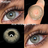 1 Pair Colored Contact Lenses Natural Gray Pupils Eyes Contact lenses Green Soft Contacts 14.20mm