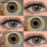 1pair/2pcs Blue Contact Lenses Color Contacts for Eyes Brown Eye Lenses Gray Lenses Yearly Cosmetic Makeup Eye Contacts