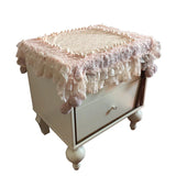 Handmade Lace Tablecloth Bedside Table TV Safe Cover Towel Printer Korean Pastoral Style Creativity Home Decoration Dust Cover