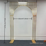 1pcs/3pcs Shining Gold Mirror Chuppah Acrylic Backdrop Stand for Wedding Decoration Flower Stand Walkway Pillar 2M/2.4M Tall