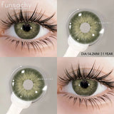 1 pair Colorcon Contact Lenses for Eyes Black Lenses Beautiful Cosmetic Pupil Blue Lenses Big Eyes Contacts Lens Yearly