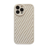 Simplicity 3D Ripples Texture White & Transparent Case for iPhone 15 14 13 Pro Max Back Phone Cover for 12 11 X XR Xs 7 8 SE2020