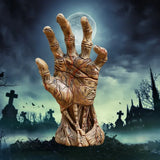 Scary Dismembered Arm Hand Halloween Sculpture Realistic Horror Prop for Haunted House Party Decoration Creepy Garden Art