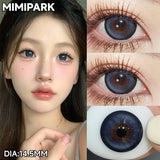 Big Diameter Multi-Tone Colored Contacts 2pcs Glossy High Moisture Half Yearly Lenses for Summer Daily Wear