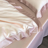 4Pcs Natural Bamboo Fiber Super Soft Silky Cool Feeling Skin-friendly Bedding Set Duvet Cover Bed Sheet/Fitted Sheet Pillowcases