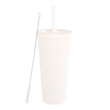 700ml,Double-Layer Straw Cup/MUG,Drinkware,Environmentally Friendly Plastic,Large Diameter,Transparent Milk Tea Cup,Holiday Gift