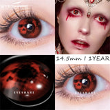 2pcs Cosplay Colored Contact Lenses Anime Blue Red Eyes Lenses Halloween Green Makeup Eyes Contact Crazy Lens Yearly