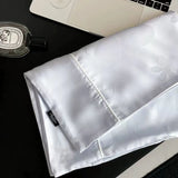 Luxury 100% Eucalyptus Lyocell Pillowcase 1pcs Smooth Silky Embedded Rope Jacquard Summer Cooling Envelope Style Pillow Cover