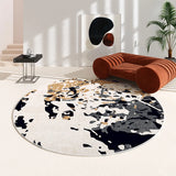 Irregular Carpets for Living Room Home Washable Non-slip Mat Modern Minimalist Bedroom Decor Round Carpet Thicken Lounge Rug