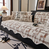 Irregular Chenille Sofa Cover, 3 Seater, Non Slip, Sofa Slipcover for Living Room, Vintage Sofa Seat Cushion
