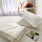 Korean Style Quilted Summer Quilt Blanket Lightweight Cooling Air-conditioning Comforter Quilt Soft Thin Quilt Machine Washable