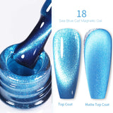 Auroras Cat Magnetic Gel Nail Polish Reflective Sparkling Glitter Semi Permanent Nail Art Soak Off LED UV Gel Varnis