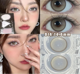 1 Pair Nature Color Eyes Contacts Lenses Myopic Prescription -0.00 to -8.00 Pupils Brown High Quality  Lens