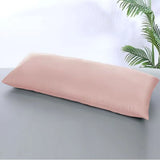 Long Style 100% Bamboo Fiber Pillowcase With Zipper 45x150cm Cooling Anti-bacterial Solid Color Double Bed Pillow Cover 45x180cm