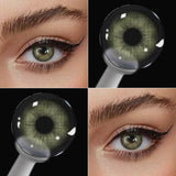Yearly Disposable Eye-Enlarge Colored Contact Lenses 1Pair Fashion Cosmetic Color Contacts Beauty Daily Makeup Lens