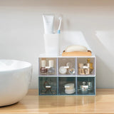 Modern Minimalist Desktop Storage Box Transparent Drawer Cosmetic Office Stationery Organizer Partition