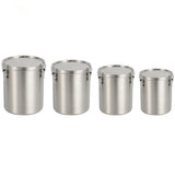 304 Stainless Steel Storage Tank Sealed Large Capacity Stackable Coffee Beans Grains Tea Storage Tank Kitchen Storage Container