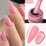 7ml Rubber Base Nail Gel Polish Nude Milky White DIY Nail Art Soak Off Gel Polish Semi Permanent Painting UV Vernis