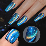 10ml Only Green Glass Bead Cat Magnetic Gel Nail Polish Guava Soda Grape Iced Crystal Salon Soak Off Gel Manicure