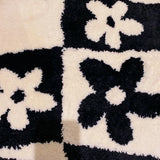 Tufting Grids Bathmat Chic Bathroom Rug Soft Fluffy Geometric Mat Carpet Floral Floor Anti Slip Pad Aesthetic Home Room Decor