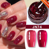 10ml Imperial Green Cat Magnetic Gel Nail Polish Spring Summer Sparkling Glass Bead Soak Off Christmas Decoration