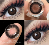 1pair Natural Contact Lenses with Diopters Colored Lenses 0 to -6.00 Degrees Graduation Blue Pupils Myopia Lenses Eyes
