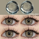 1pair Colored Contact Lenses for Eyes Natural Brown Contact Blue Eyes Lenses Korean Gray Contacts Yearly Green Pupils