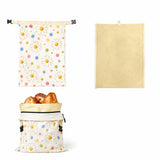 Reusable Beeswax Bread Bags Lock Closure Large Capacity Sourdough Bread Bags Freshness Preservation Beeswax Coated