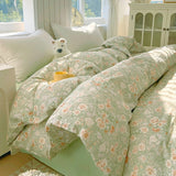 New Class A All-cotton Oxygen-enriched Double-layer Yarn Printed Quilt Cover Skin-friendly  Breathable Duvet Cover 220x240