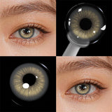 Colored Contact Lenses Lalens Brown Blue Coffee Green Gray Color Contacts Eye Lens Eyes Half Year 2Pcs