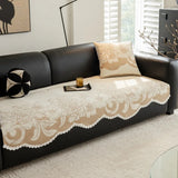 Irregular Sofa Covers Protector, 2 Seater, Chenille couch slipcover, Non Slip, Chair Furniture Protector, for All Season