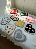 Korean Style Heart Shaped Carpet Bedroom Living Room Sofa Coffee Table Mat Home Bedside Children's Room Window  Pad