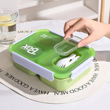 Food Grade Sealed Lunch Box with Spoon Microwave‑Safe Large Capacity Leak Proof Bento Box Office Worker Food Storage Container