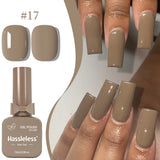 Single-use gel nail polish, classic colors, semi-permanent, removeable by soaking or LED polish, suitable for home and salon use