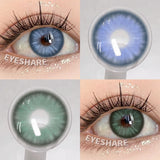 NEW 1Pair Natural Colored Contact Lenses For Eyes Beauty pupillents Grey Pupils Brown Contacts New Cosmetic Eyes Makeup