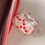 Cute Cherry Earphone Cases For Airpods 4 Pro 2 Soft Transparent Headphone Cover For Apple Airpod 3 Pro 2 1 3rd Generation Case